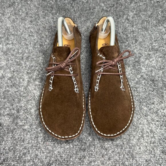 Clarks Originals Faraway Field Moccasins Women's Size 8.5 Brown Suede Crepe Shoe - Picture 3 of 12